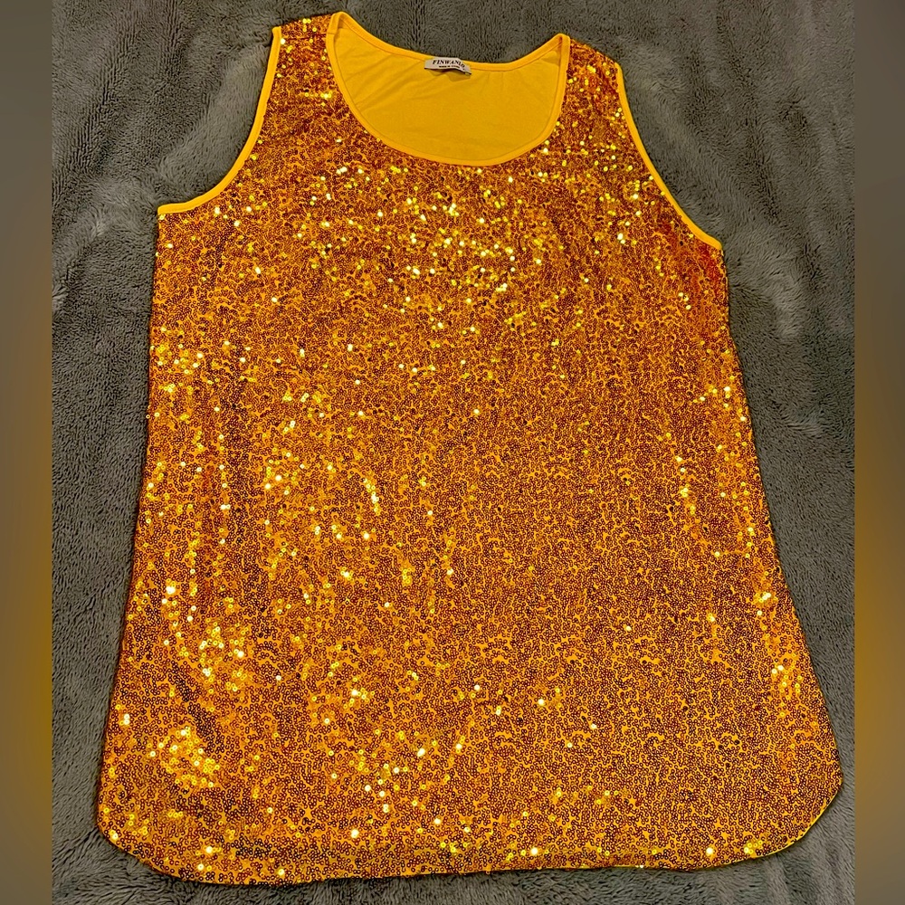 Gold Sequined Camisole